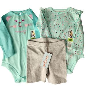 Bundle Infant & Toddler Girls Clothes Variohs Sizes Garanimals and Cat & Jack